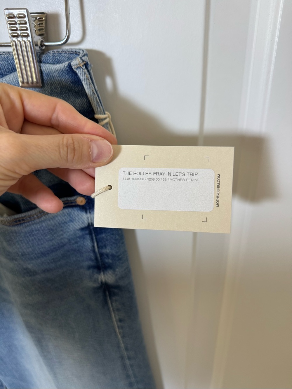 Mother Denim The Roller Let's Trip New Size 26 - Picture 7 of 10